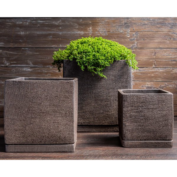 5322-12803 Cube Planter-Peat-Set of 3