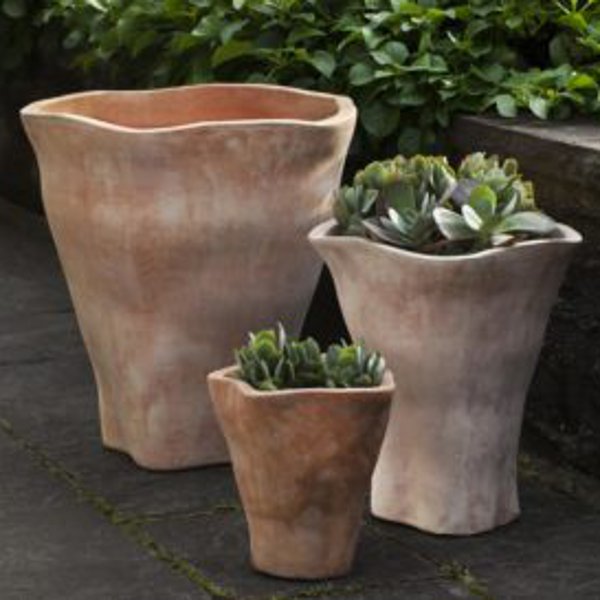 6016-2403 Fox Glove Tall Planter-Terra Cotta-Set of 3