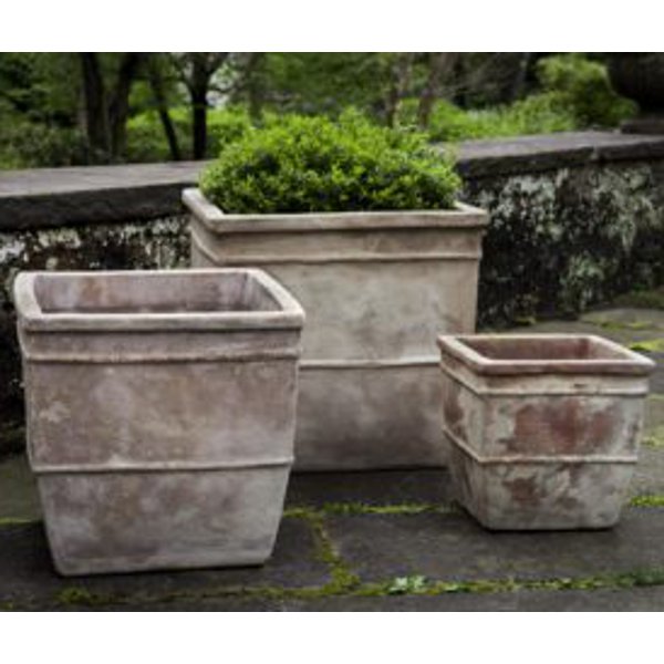 6039-6603 Antico Square Planter-Antico Terra Cotta-Set of 3