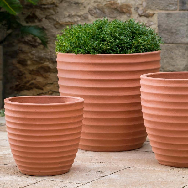 6324-8603 Linea Planter-Terra Rosa-Set of 3