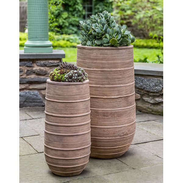 6480-6602 Madera Tall Planter-Antico Terra Cotta-Set of 2