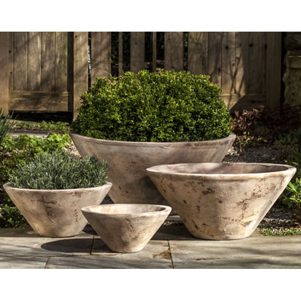 6813-6604 Brasilia Planter-Antico Terra Cotta-Set of 4