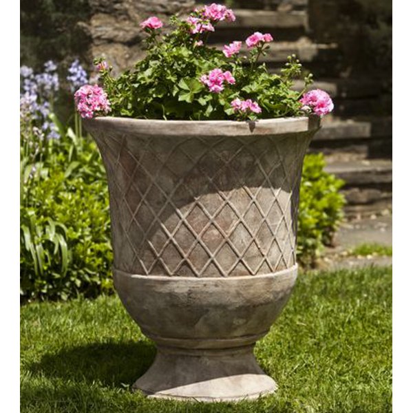 6955-6602 Pomezio Urn-Antico Terra Cotta-Set of 2