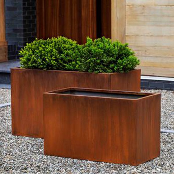 6992-9602 Steel Box Planter (set of 2)