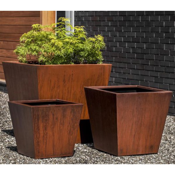 6993-9603 Steel Tapered Planter (set of 3)