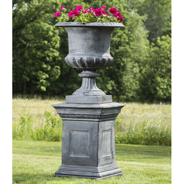 7231729 Edenbridge Urn on 7241381 Hillsworth Pedestal-Lead