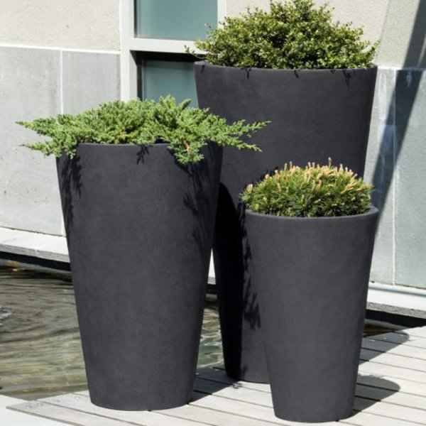 94-010-3403 Vallarella Tall Planter-Lead Lite-Set of 3