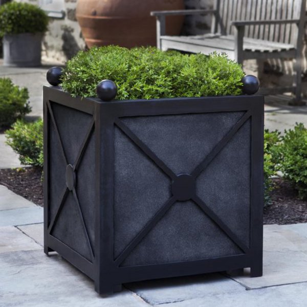 94-011I-3401 94-012I-3401 Villandry Square Planter Boxes-Lead Lite