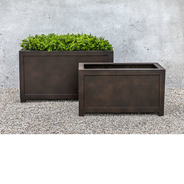 94-018-1802 Oxford Rectangle Planter-Rust-Set of 2