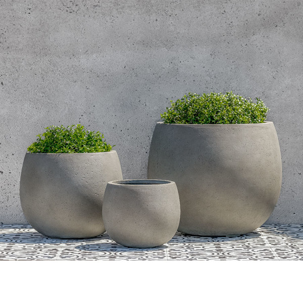 94-208-8903 Cambridge Planter-Stone Grey-Set of 3