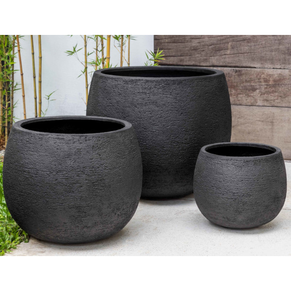 94-507-16103 Cimarron Planter-Carbon-Set of 3