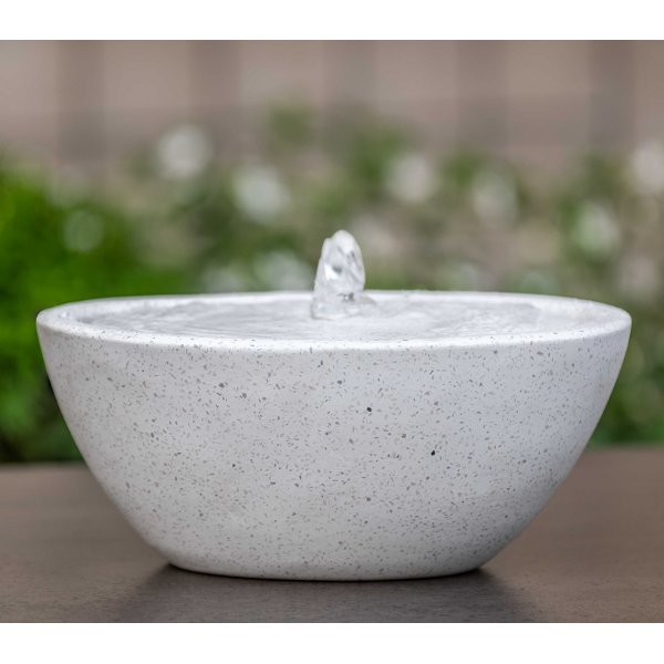 96-211-0501 Geo Oval Fountain-Terrazzo White