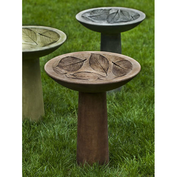 B-160 Hydrangea Leaf Birdbath