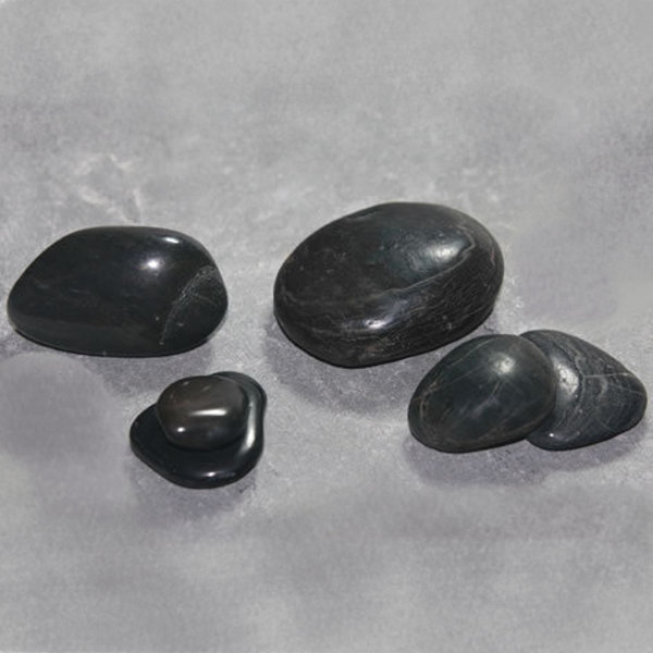 Pebbles - Black Highly Polished