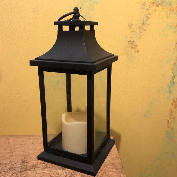 Lantern with Battery Operated Candle
