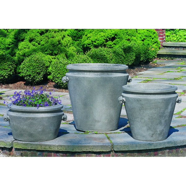 P-294 P-293A P-293B Scroll Handle Planters