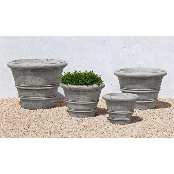 P-547 P-548 P-549 P-550 Rustic Rolled Rim Planter