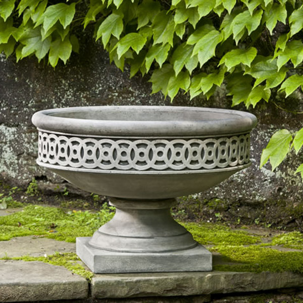 P-599 Williamsburg Low Fretwork Urn