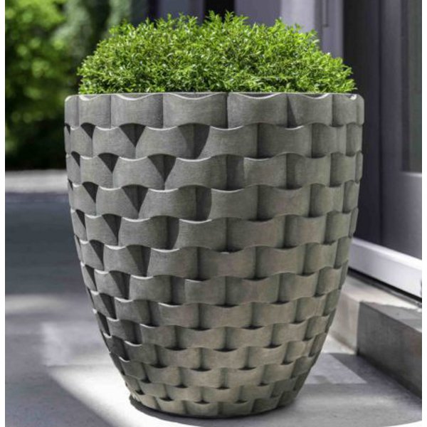 P-792 M Weave Tall Round Planter