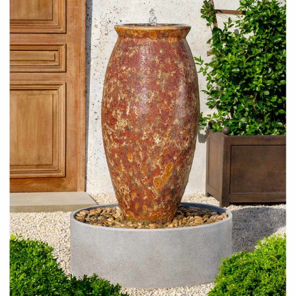 Ceramic GF-6650-14101R Thassos Fountain-Round Basin-Angkor Brown